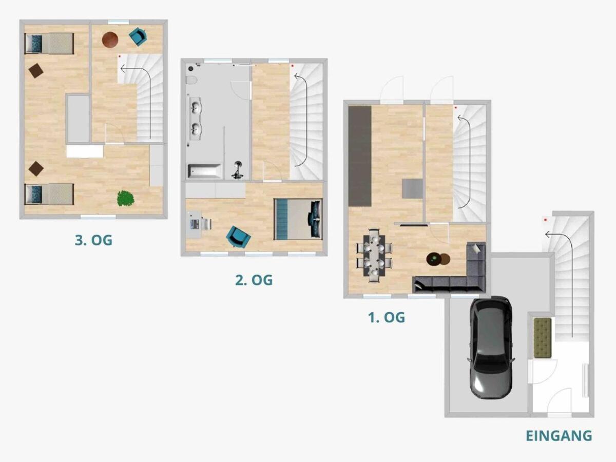 Discovair Traben-Trarbach - Ferienhaus Fuer 6 Personen Mit Netflix Appartement Kamer foto